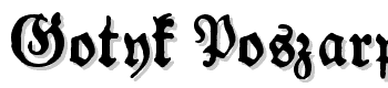 Gotyk-Poszarpany font